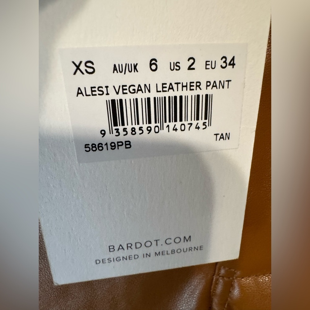 Bardot Alesi High Waist Straight Leg Faux Leather Pants - Picture 6 of 7